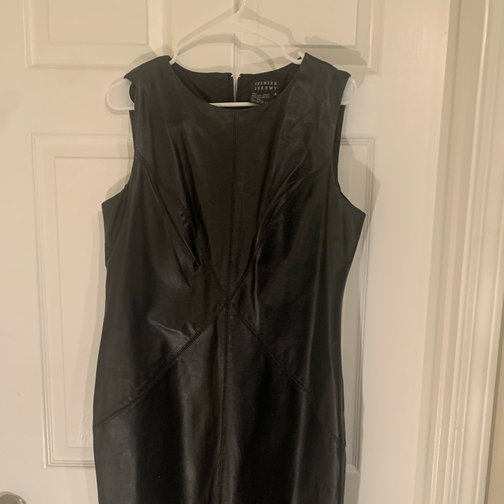Leather work dress